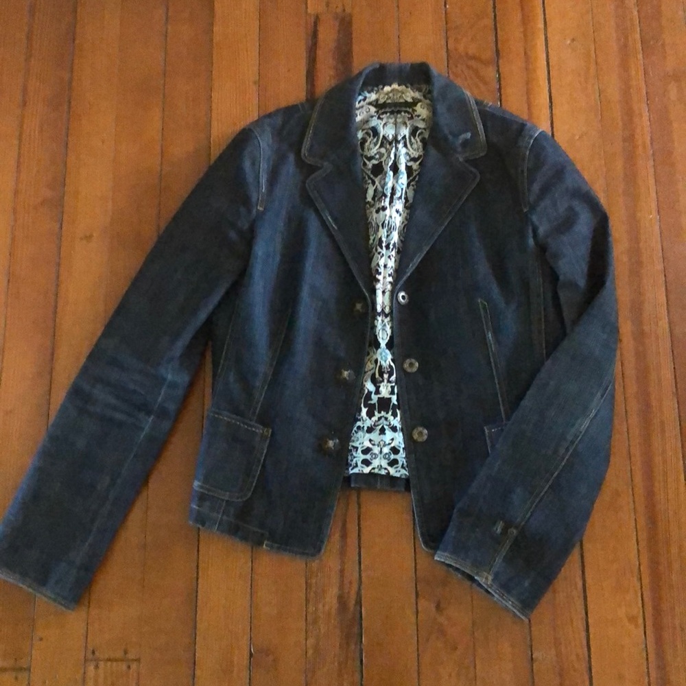 Elie Tahari Demin Blazer